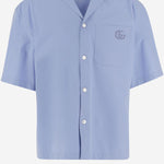 Camicia in popeline di cotone con ricamo 810604 Z7AUX4850 GUCCI 