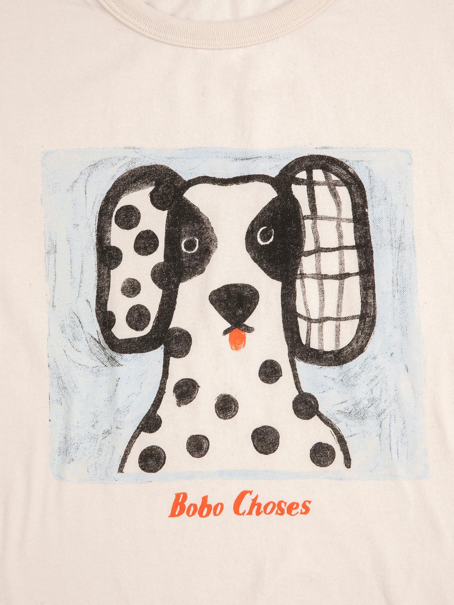 T-SHIRT IN COTONE CON LOGO B126AC009 WHITE BOBO CHOSES KIDS 
