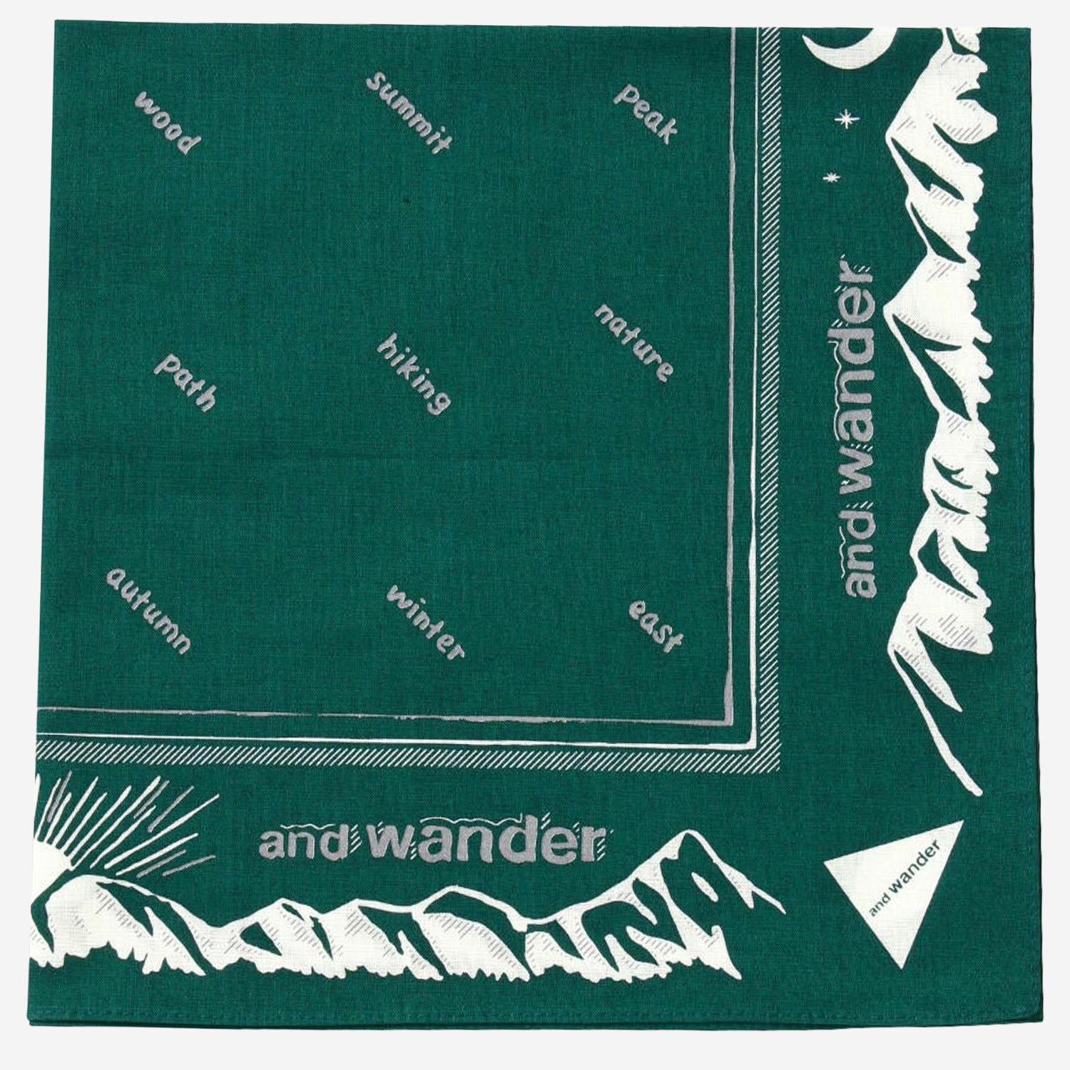 BANDANA IN COTONE CON STAMPA GRAFICA 5745987264 140 AND WANDER 