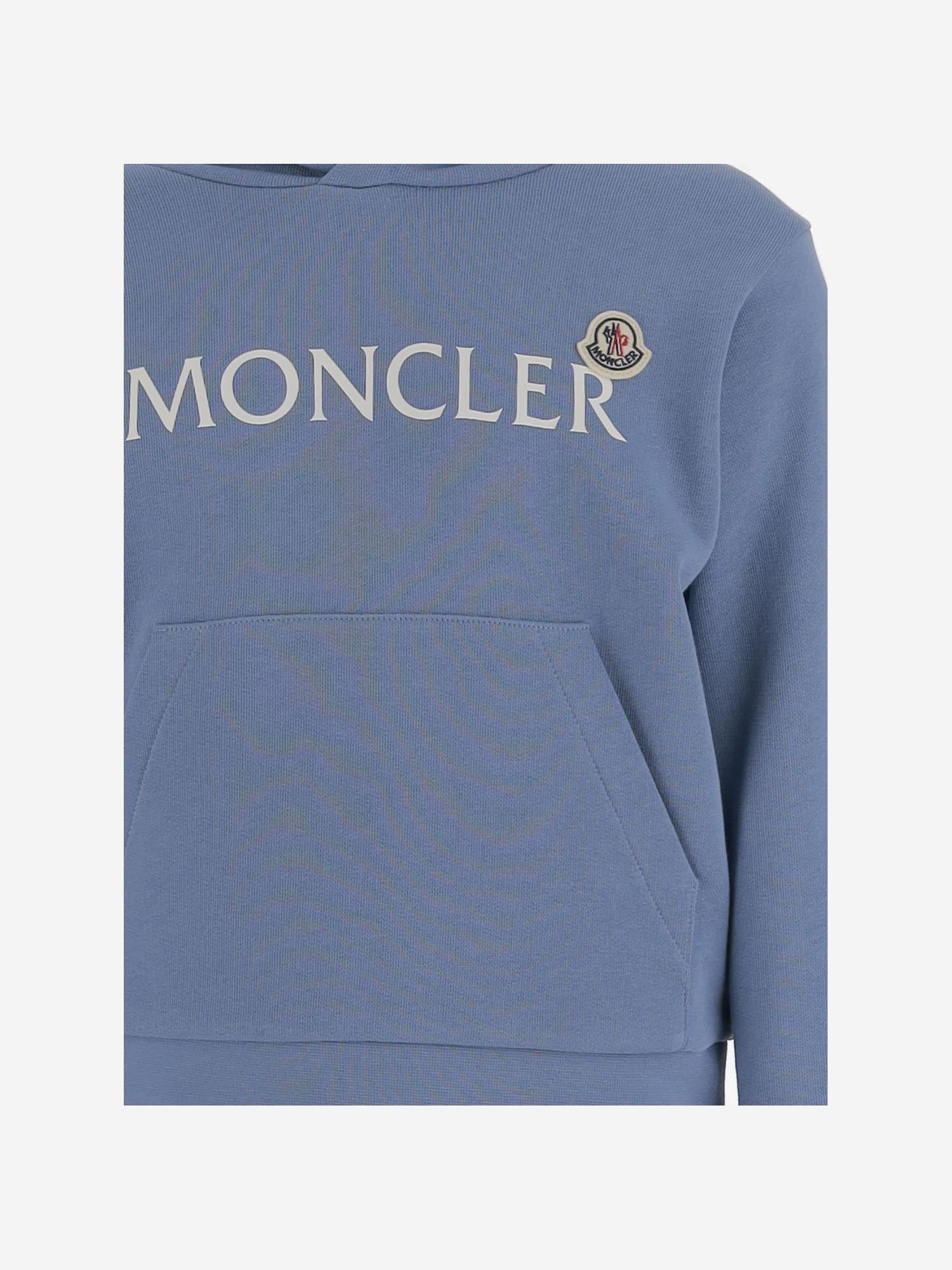 felpa in cotone con cappuccio 8G00017899PS 714 MONCLER ENFANTS 