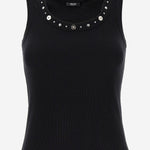 TOP IN COTONE STRETCH CON BORCHIE 1023209 1A172211B000 VERSACE 