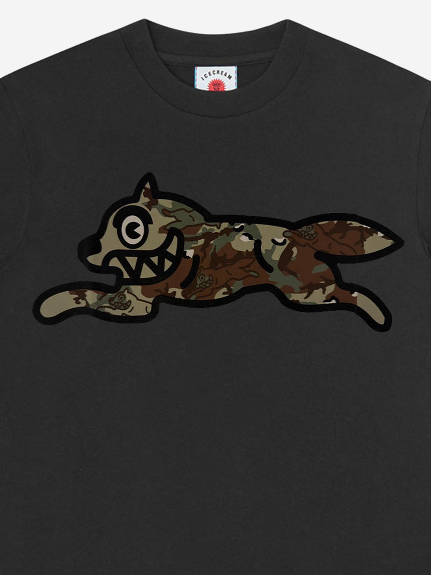 T-SHIRT IN COTONE CON LOGO IC26142 BLACK ICECREAM 