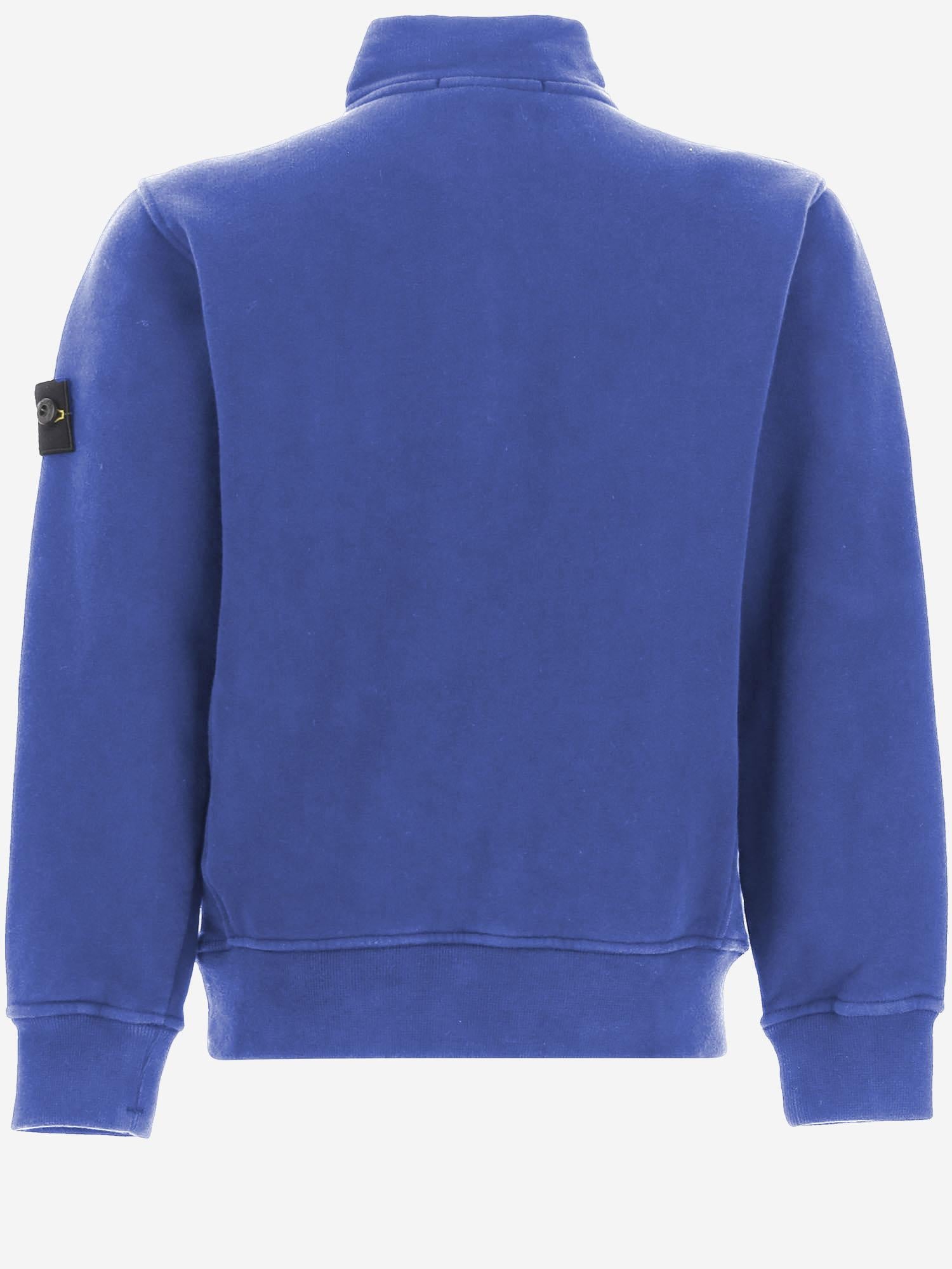 FELPA IN COTONE CON LOGO 6100012 S0A20V0022 STONE ISLAND KIDS 