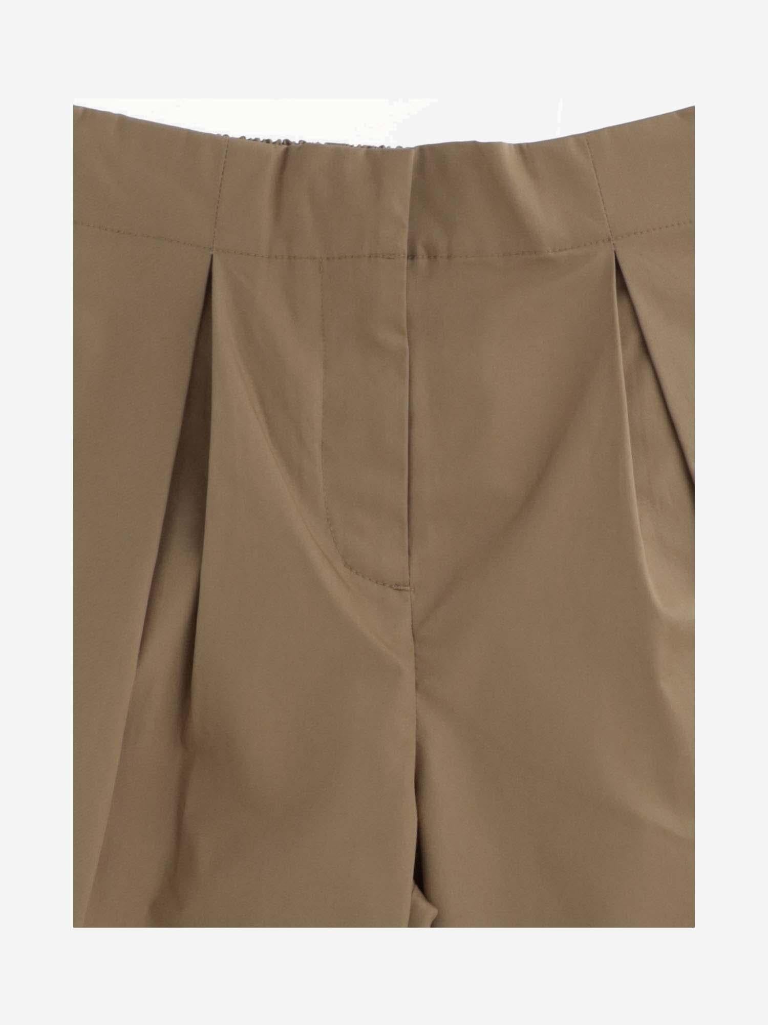 PANTALONI IN COTONE CON PIEGHE 8078341 ARCHIVEBEIGE BURBERRY KIDS 