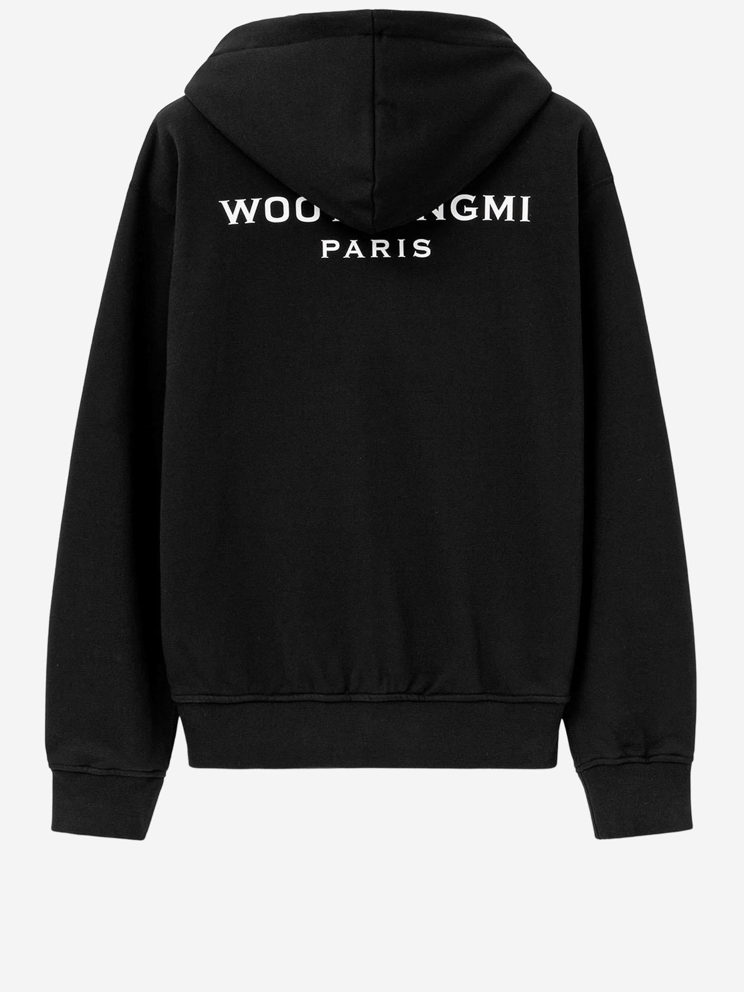 felpa con cappuccio in cotone W261TS47 741B WOOYOUNGMI 