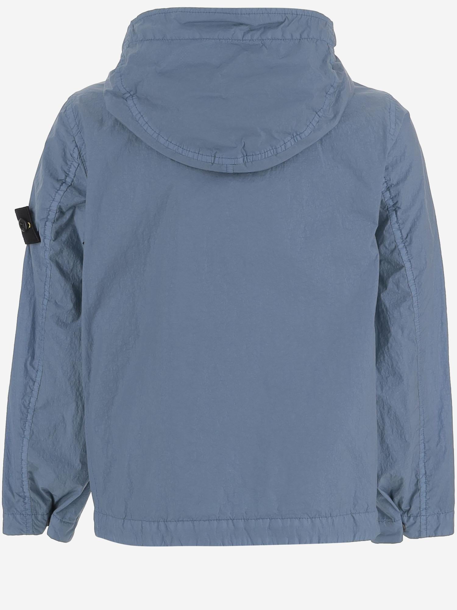 GIACCA IN NYLON CON LOGO 4100003 S0A23V004A STONE ISLAND KIDS 