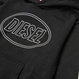 FELPA IN COTONE CON LOGO J02612 0GEADK900 DIESEL KIDS 