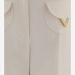 PANTALONI IN LANA E SETA 8B3RB725 1CFA03 VALENTINO 