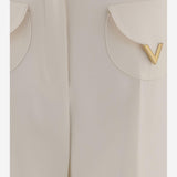 PANTALONI IN LANA E SETA 8B3RB725 1CFA03 VALENTINO 