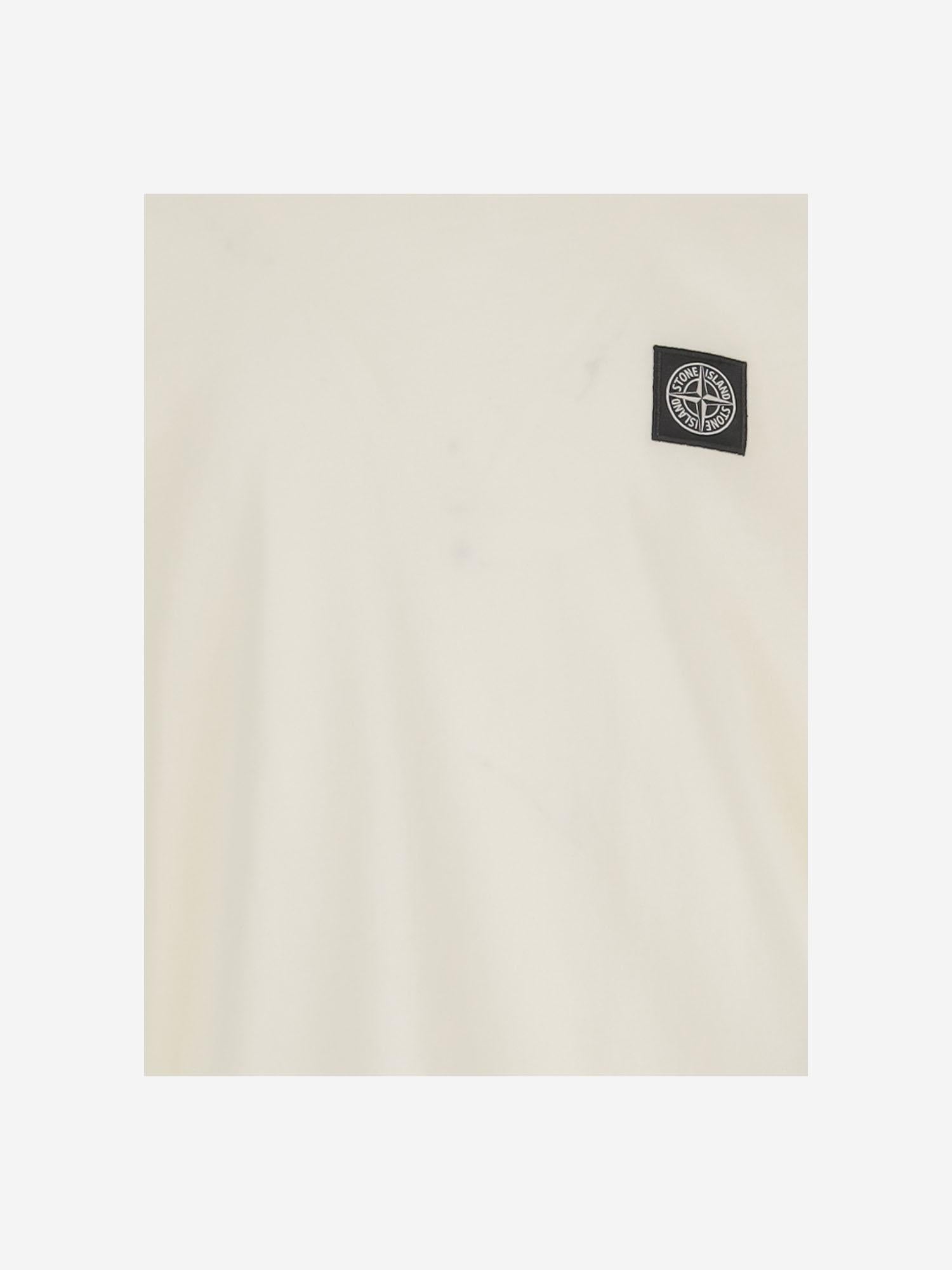 T-SHIRT MANICHE LUNGHE COTONE CON LOGO 2100003 S0047V0093 STONE ISLAND KIDS 