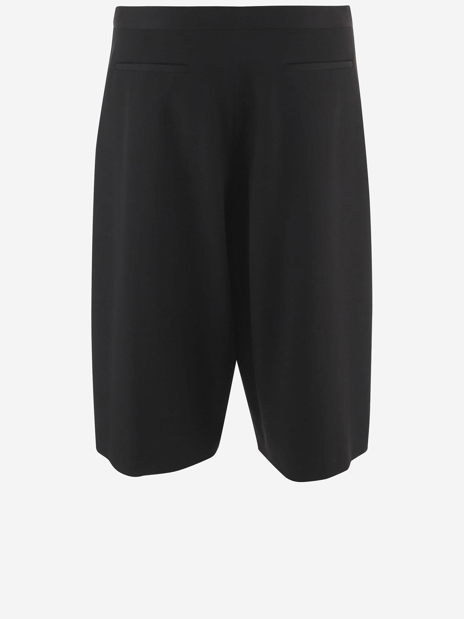 PANTALONI CORTI IN LANA 10844W4369 BLK THE ROW 