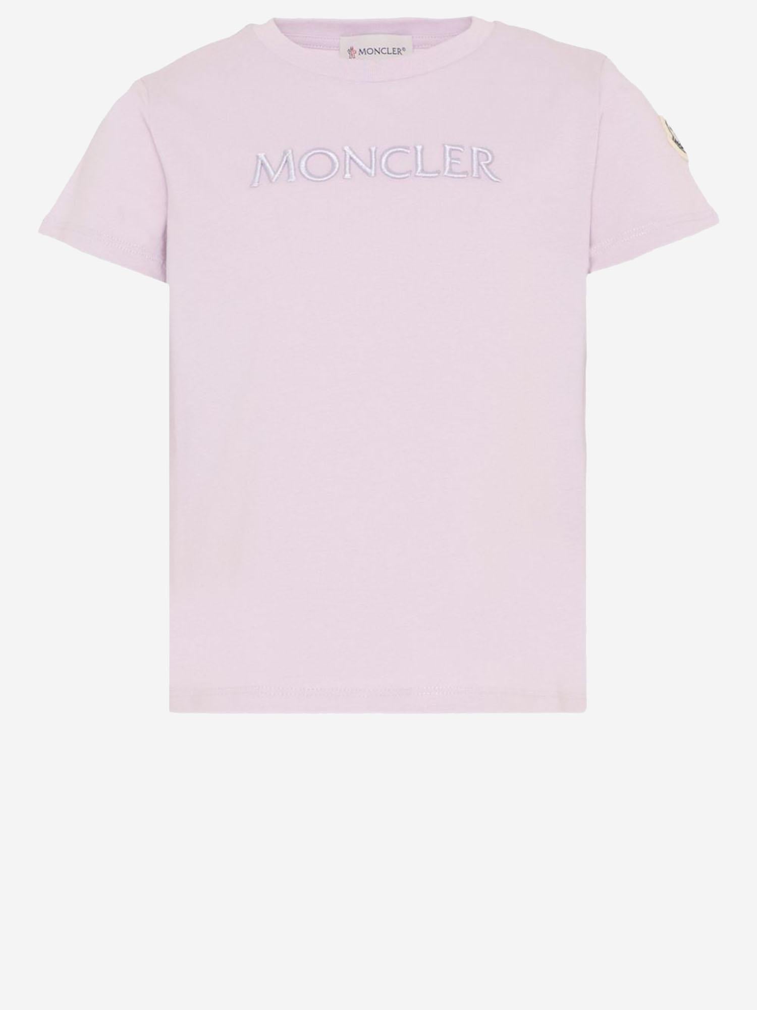 T-SHIRT IN COTONE CON LOGO 8C0000989AT9 509 MONCLER ENFANTS 