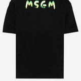 T-SHIRT IN COTONE CON LOGO S6MSJUTH003 110 MSGM KIDS 
