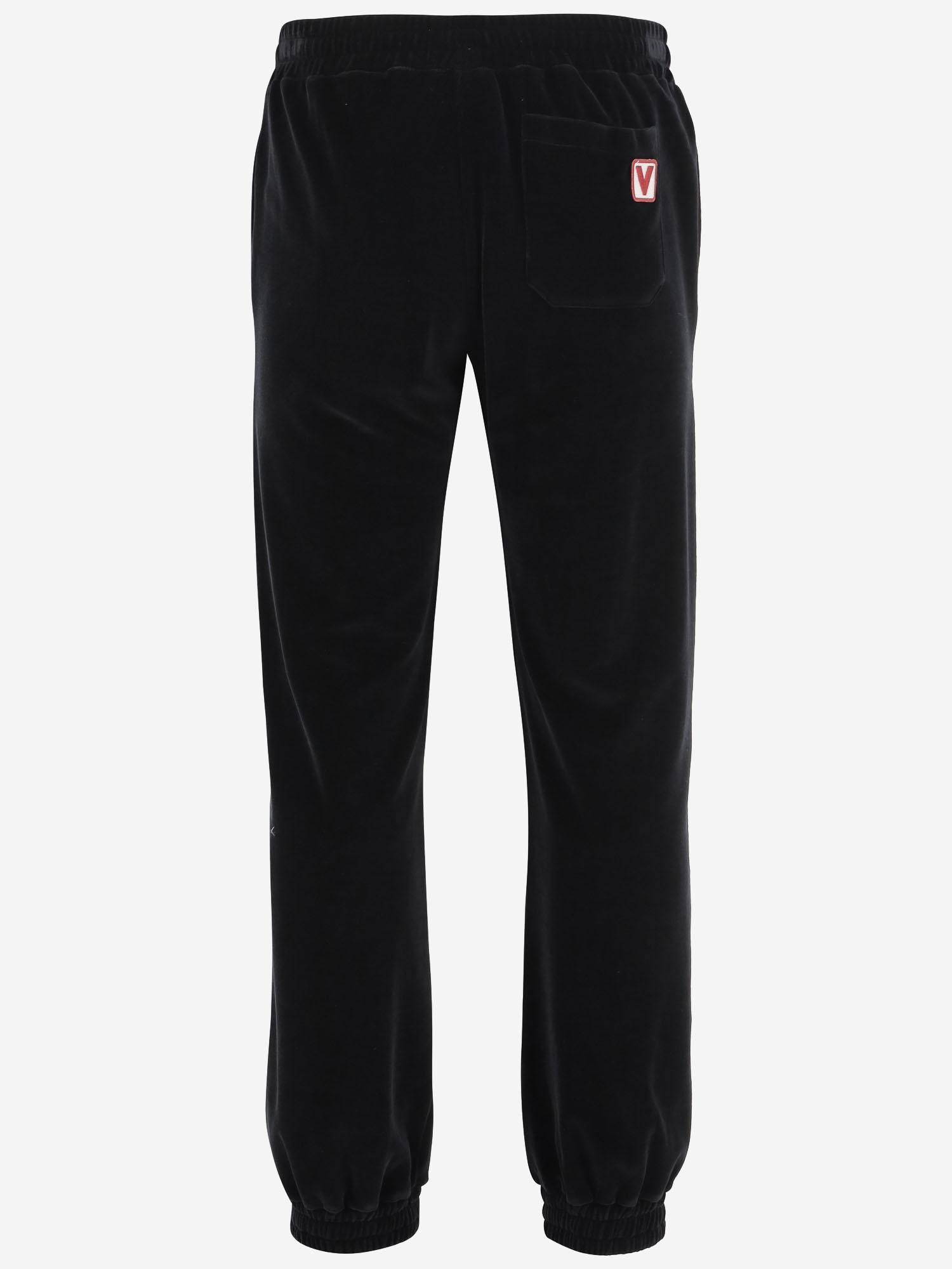 JOGGERS IN CINIGLIA CON PATCH CHEZ VALENTINO 6V3MD05AARD 0NO VALENTINO 