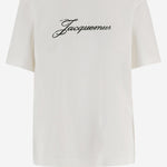 T-SHIRT IN COTONE CON LOGO TSM00639AJ00289 100 JACQUEMUS 