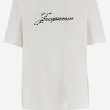 T-SHIRT IN COTONE CON LOGO TSM00639AJ00289 100 JACQUEMUS 