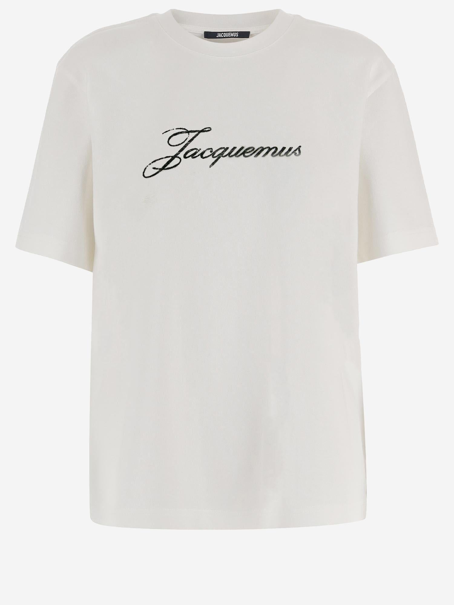 T-SHIRT IN COTONE CON LOGO TSM00639AJ00289 100 JACQUEMUS 