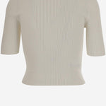CROP TOP IN SETA E COTONE CON LOGO 102017 A1KWZ05 PINKO 
