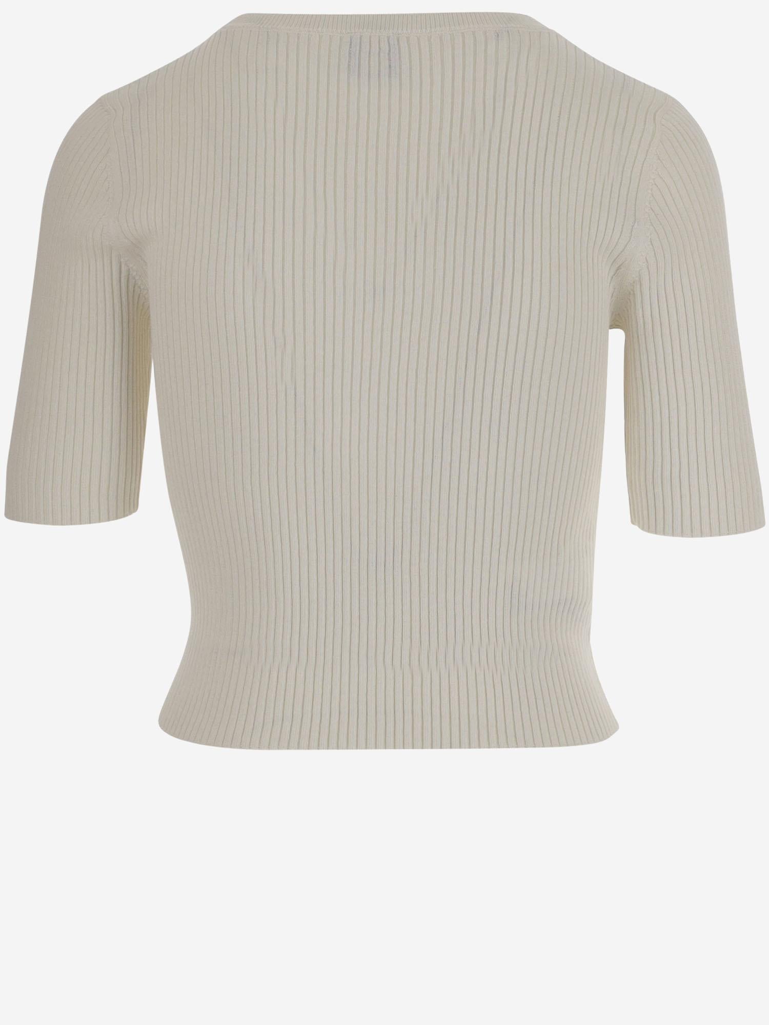 CROP TOP IN SETA E COTONE CON LOGO 102017 A1KWZ05 PINKO 