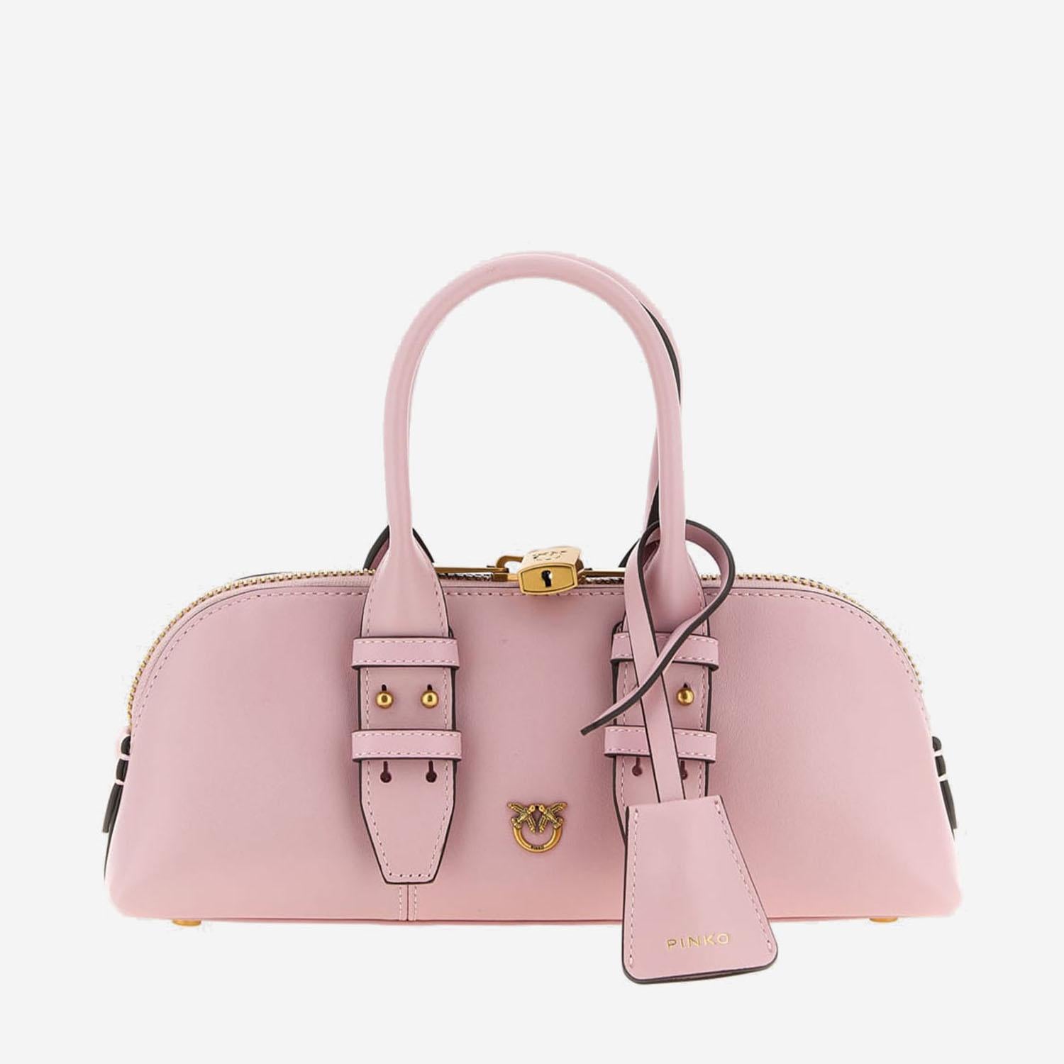 Borsa bowling Escape Horizontal in pelle 105334 A0QOP26Q PINKO 