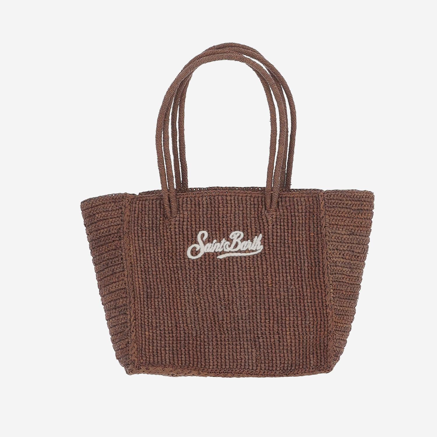 BORSA A MANO IN RAFIA CON LOGO HAND002 00246L MC2 SAINT BARTH 