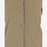 Cardigan in lana 8112164 FLAX BURBERRY 