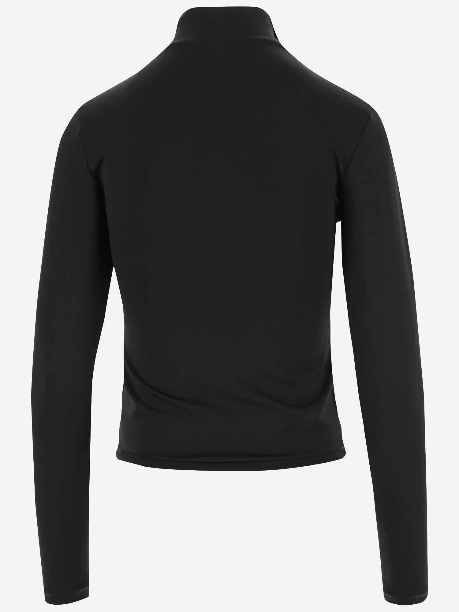 MAGLIA IN NYLON STRETCH CON LOGO 105363 A2QQZ99 PINKO 