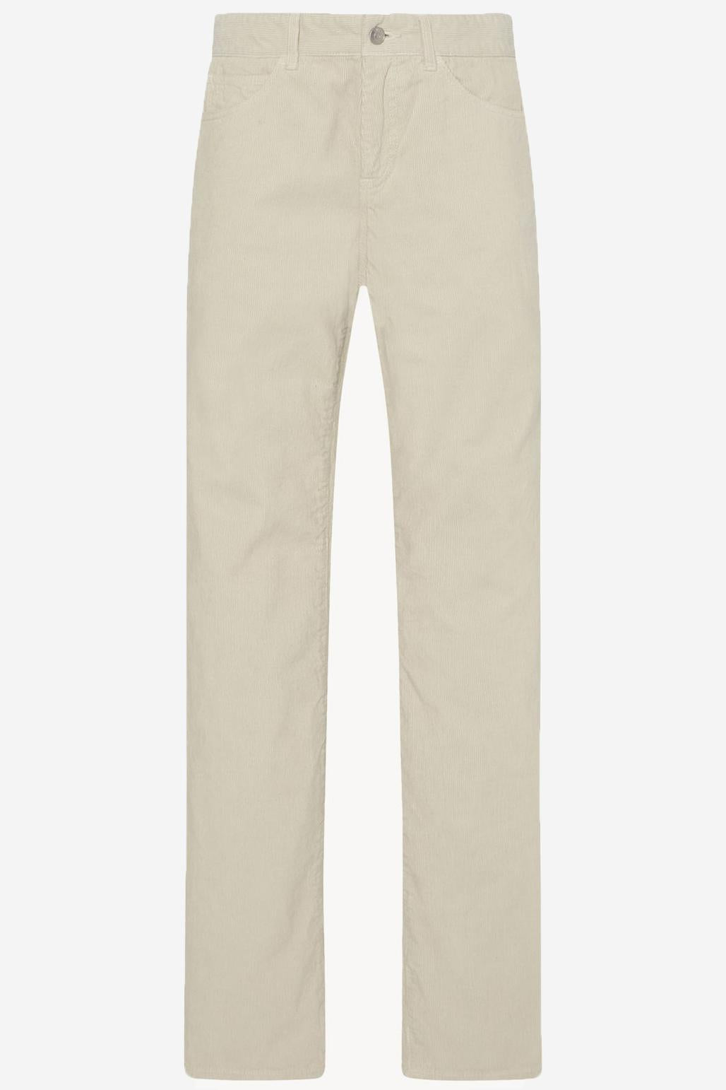 PANTALONI CARLYL IN VELLUTO DI COTONE 6636W3724 ICE THE ROW 