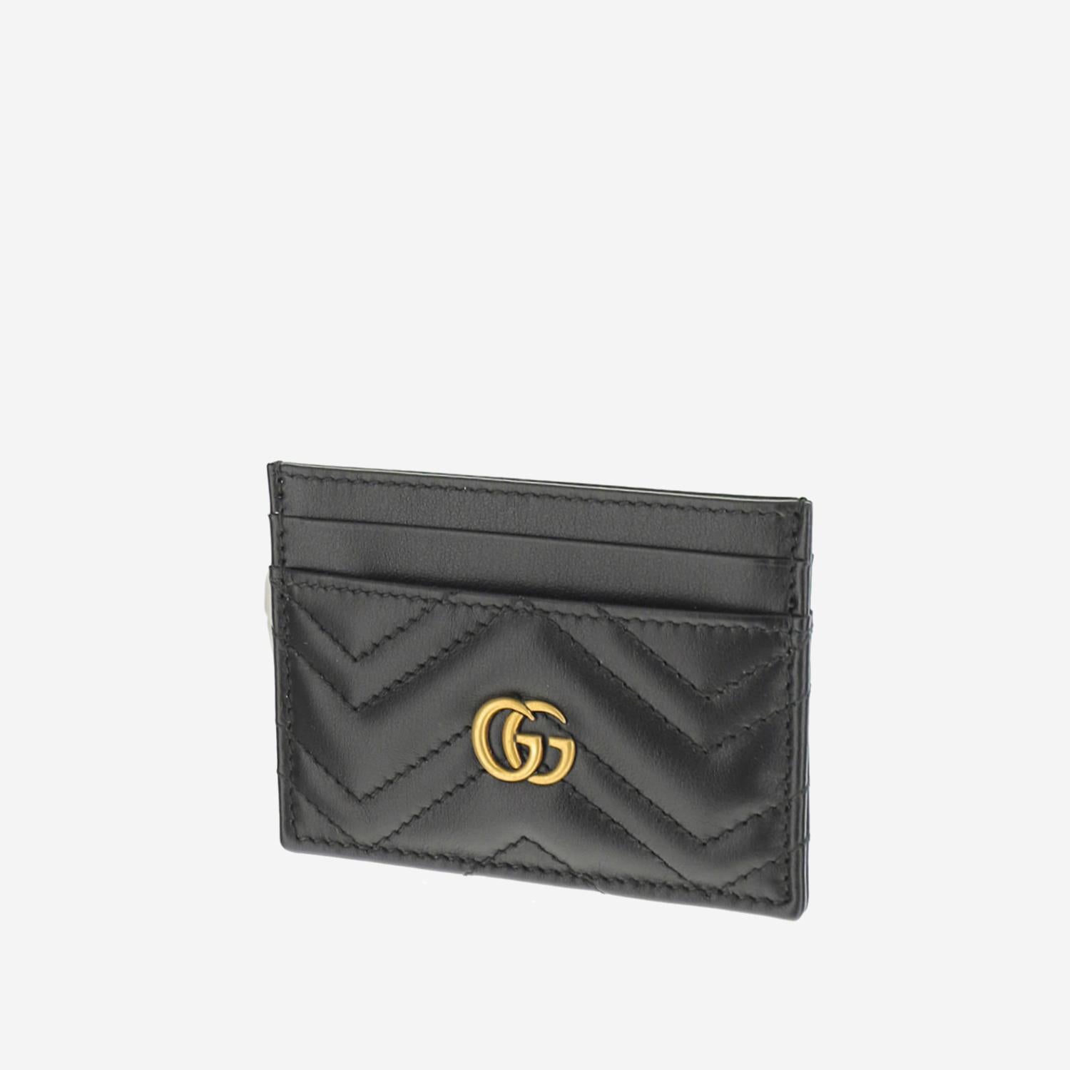 PORTA CARTE IN PELLE GG MARMONT 443127 DTD1T1000 GUCCI 
