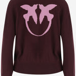 MAGLIONE IN LANA E CASHMERE CON LOGO 105561 A2SIYND PINKO 