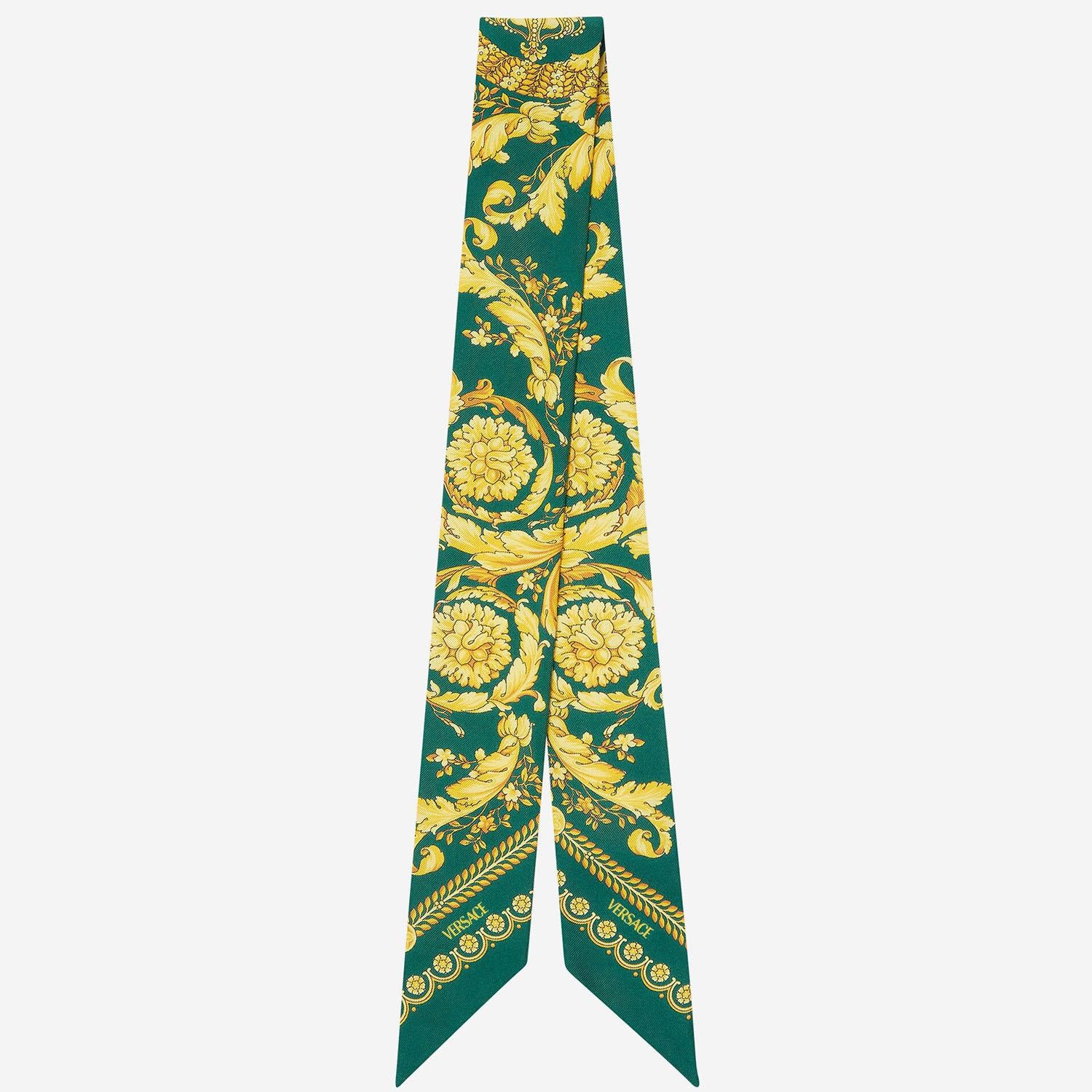 FOULARD GIROCOLLO IN SETA IBA0005 1A067235GD10 VERSACE 
