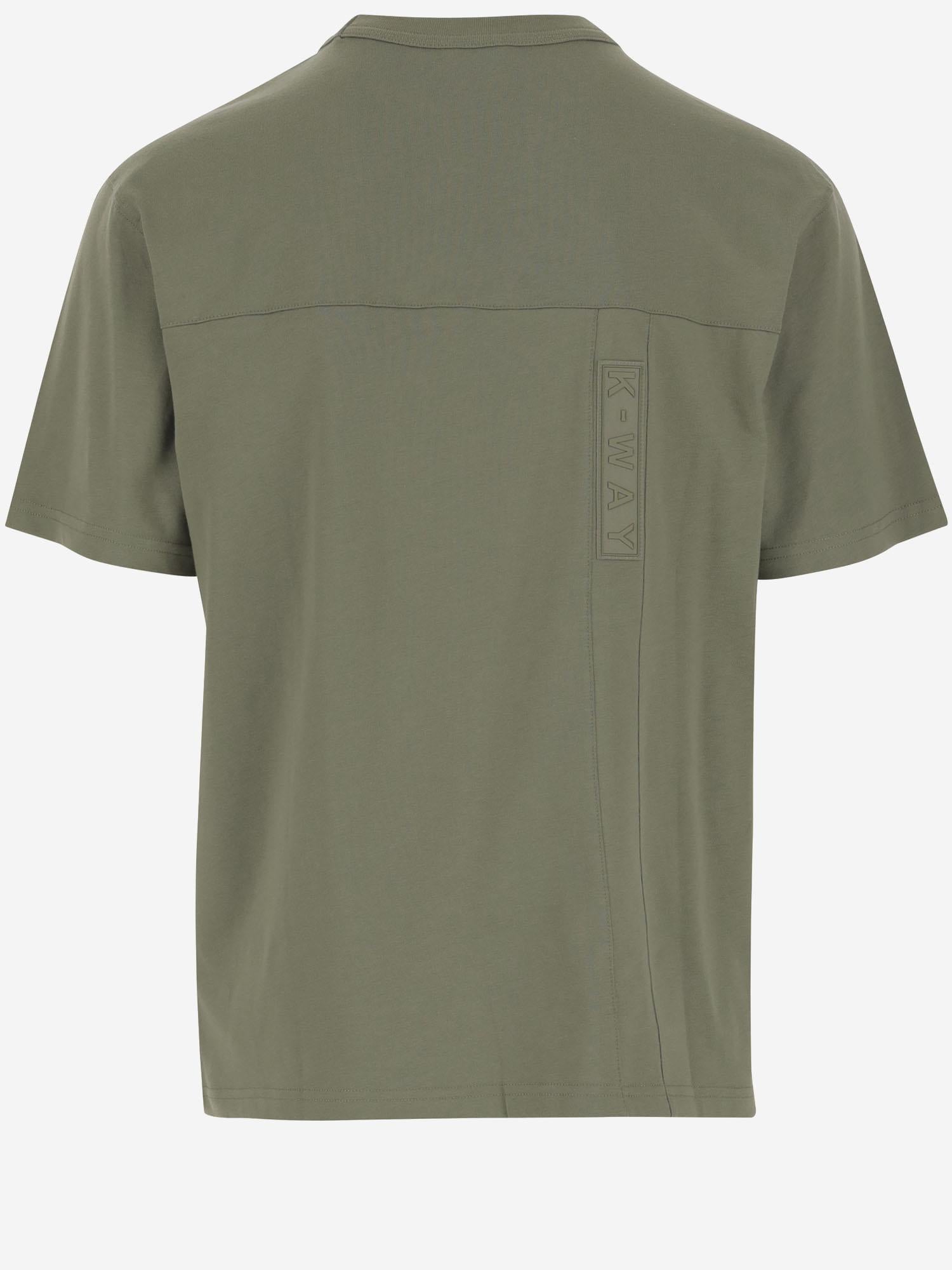 T-SHIRT IN COTONE CON LOGO K2135LW V15 K-WAY 