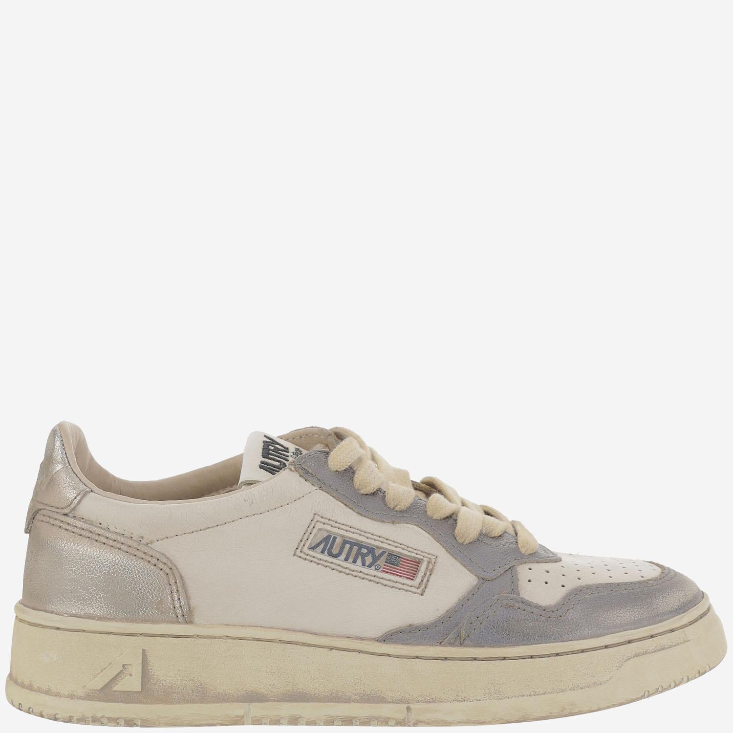 SNEAKERS LOW MEDALIST SUPER VINTAGE AVLWMT09 OLDSILPLAT AUTRY 