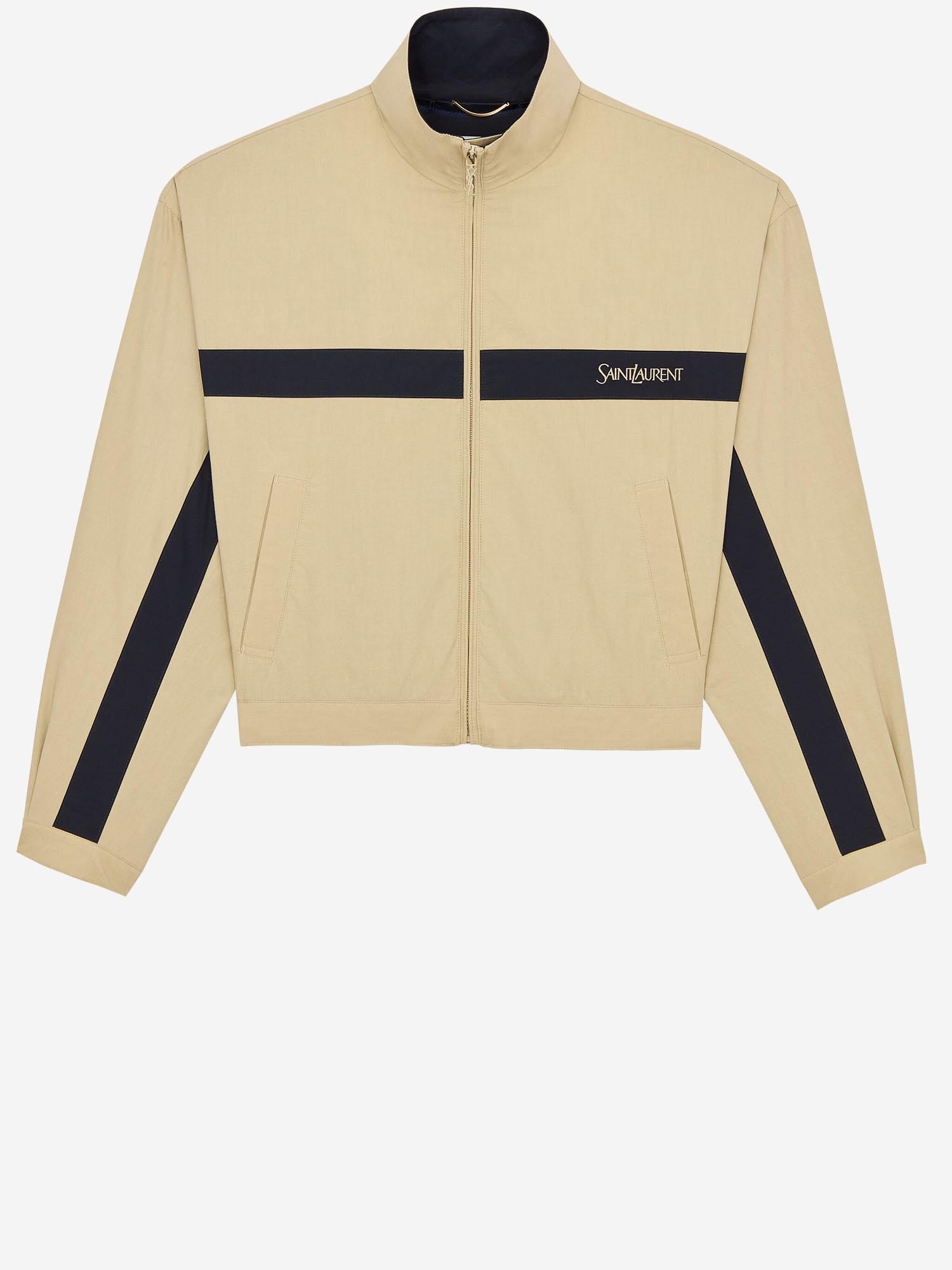 GIACCA IN COTONE CON LOGO 851251 Y6J981701 SAINT LAURENT 