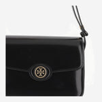 BORSA A SPALLA ROBINSON IN PELLE LUCIDA 143122 001 TORY BURCH 