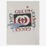 T-shirt in cotone con stampa 575114 XJHFH9214 GUCCI KIDS 