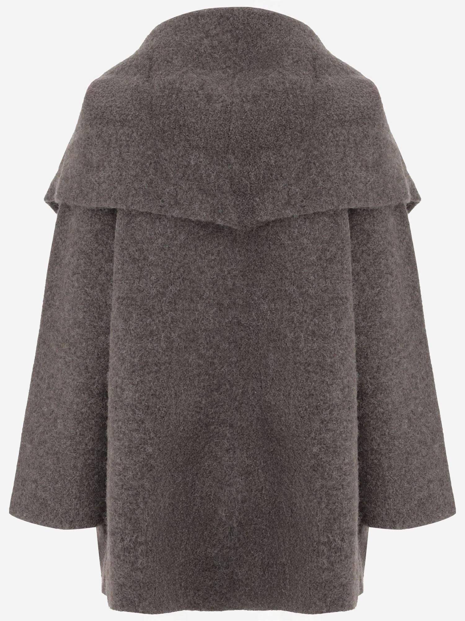 CAPPOTTO IN MISTO BABY ALPACA E LANA MERINO AW25C1180Y119 BLACKENED LAUREN MANOOGIAN 