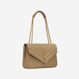 LOULOU LARGE IN PELLE DI AGNELLO TRAPUNTATA 803541 AAEAX2357 SAINT LAURENT 