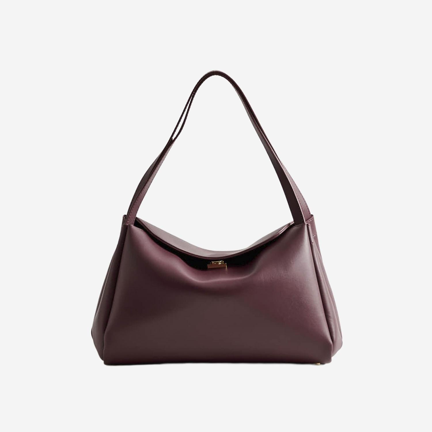 BORSA A SPALLA EUDORA IN TESSUTO VEGANO TMFW25EUDN120 PRUNE THE MOIRE 