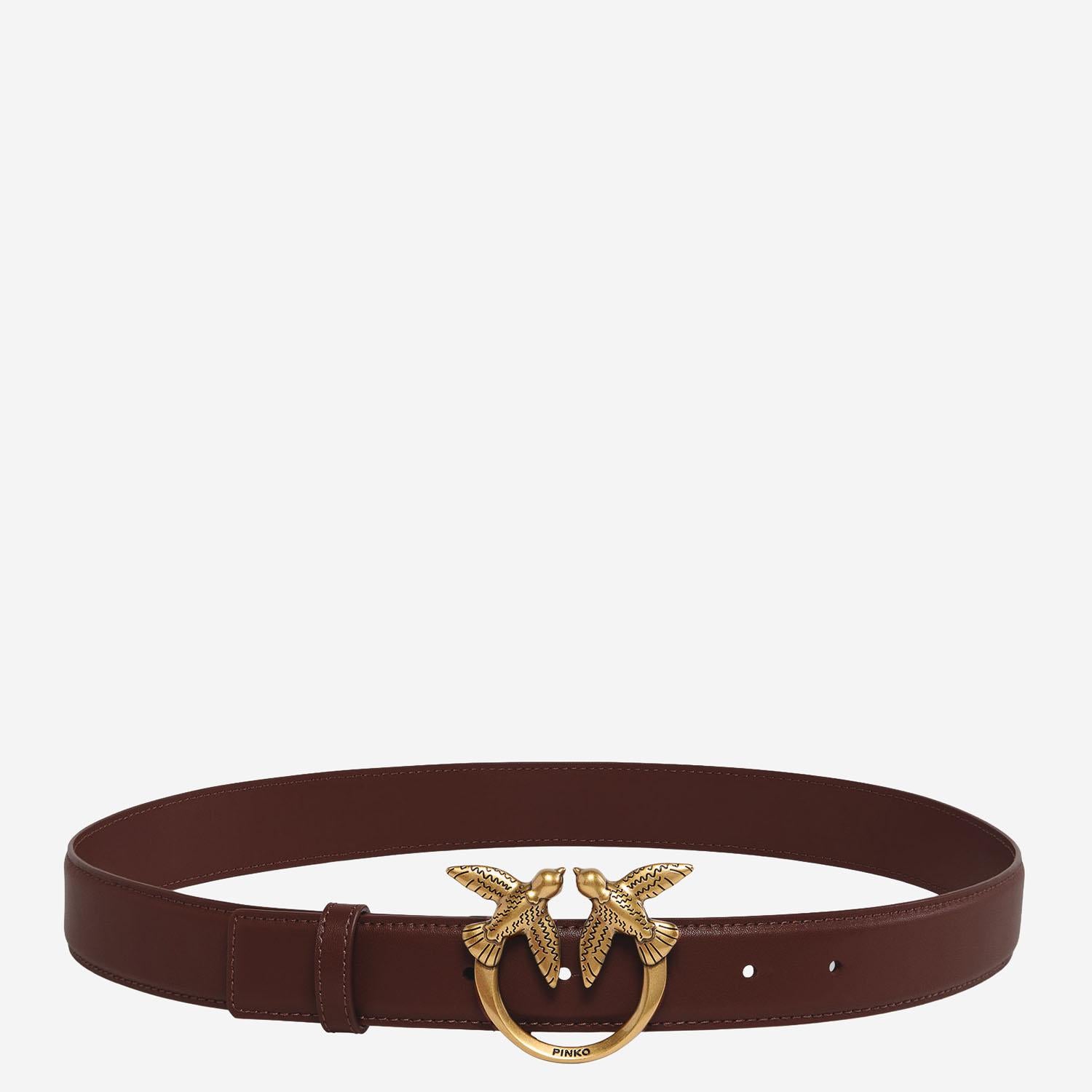 CINTURA IN PELLE CON LOGO 100125 A0F1L74Q PINKO 