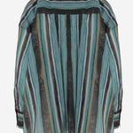 CAMICIA IN COTONE CON MOTIVO A RIGHE 106990 A3CHSD3 PINKO 