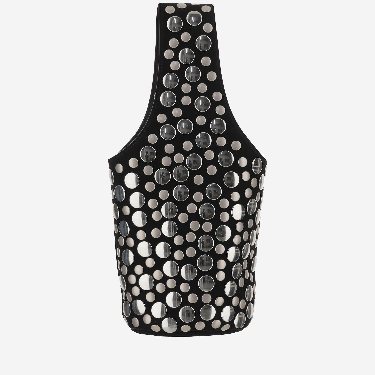 BORSA LIVIA IN PELLE SCAMOSCIATA CON BORCHIE H2031849 200 KHAITE 