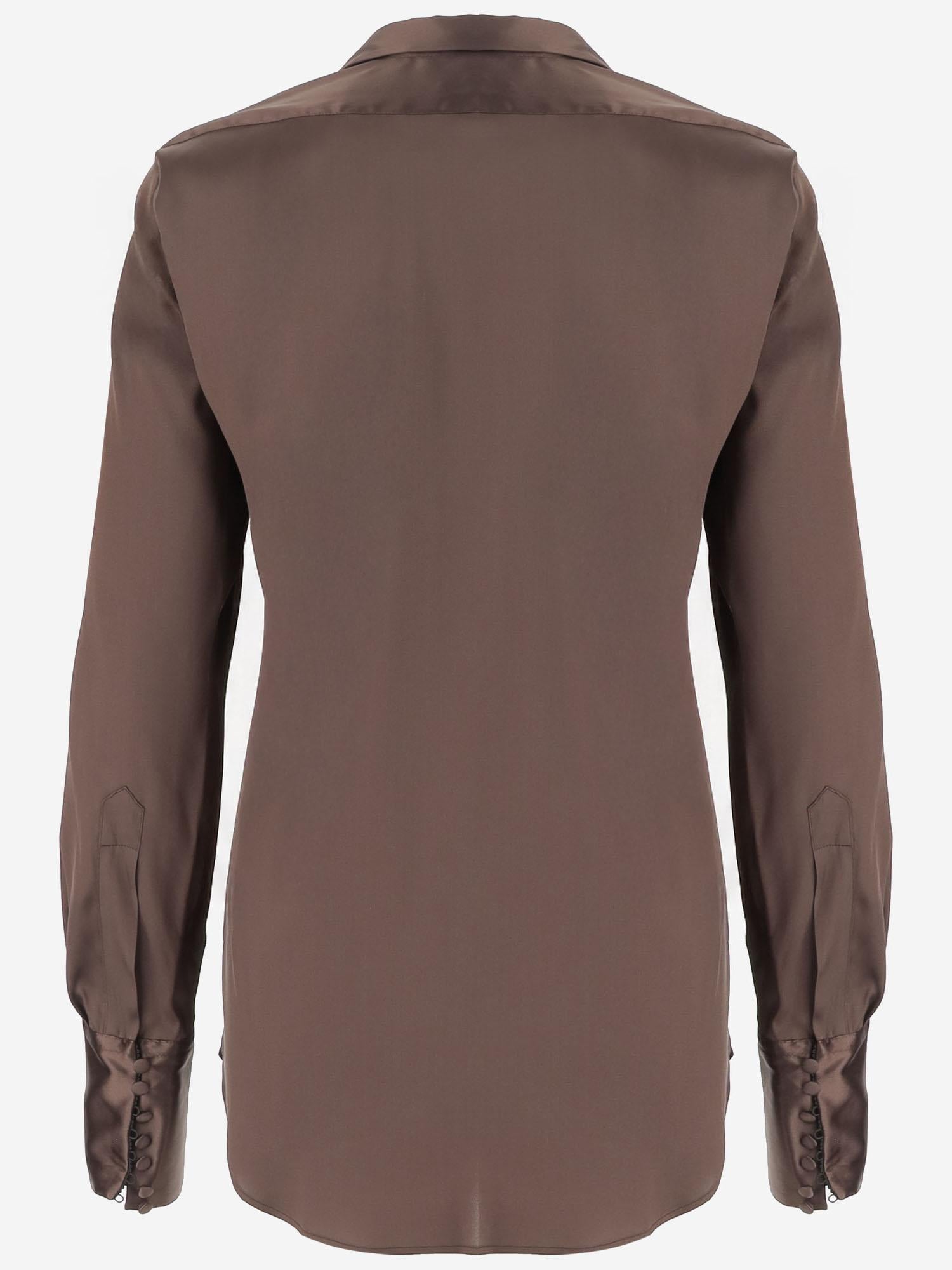 CAMICIA IN SETA STRETCH CON BOTTONI 010769 2032703 DRIES VAN NOTEN 