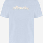 T-SHIRT IN COTONE CON LOGO RICAMATO 8C00051 89AUG700 MONCLER 