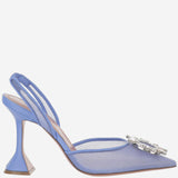 Begum Slingback in mesh BEGUMMESHSLING 95BABYBLUEMESH AMINA MUADDI 