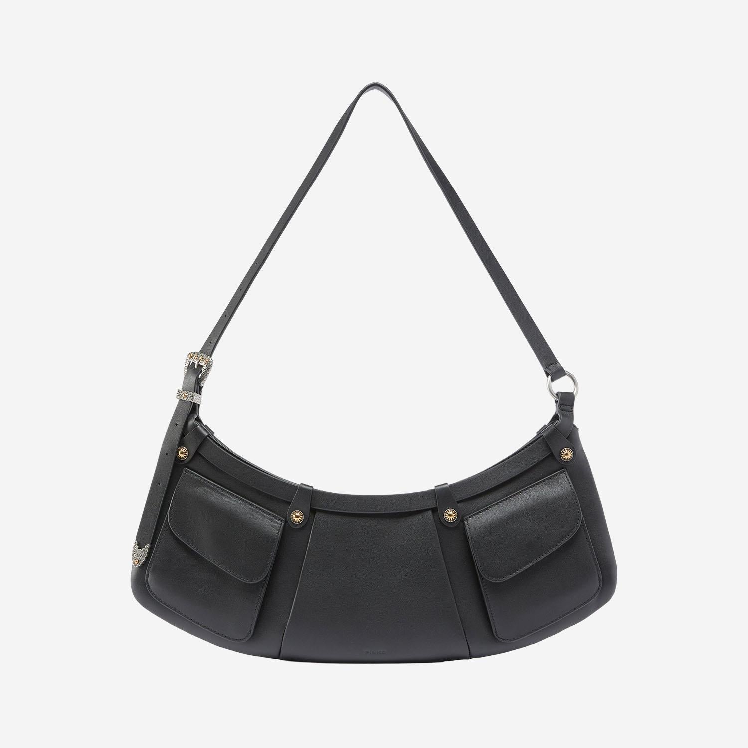 Borsa a spalla Pocket Body in pelle con tasche 106865 A270Z99O PINKO 