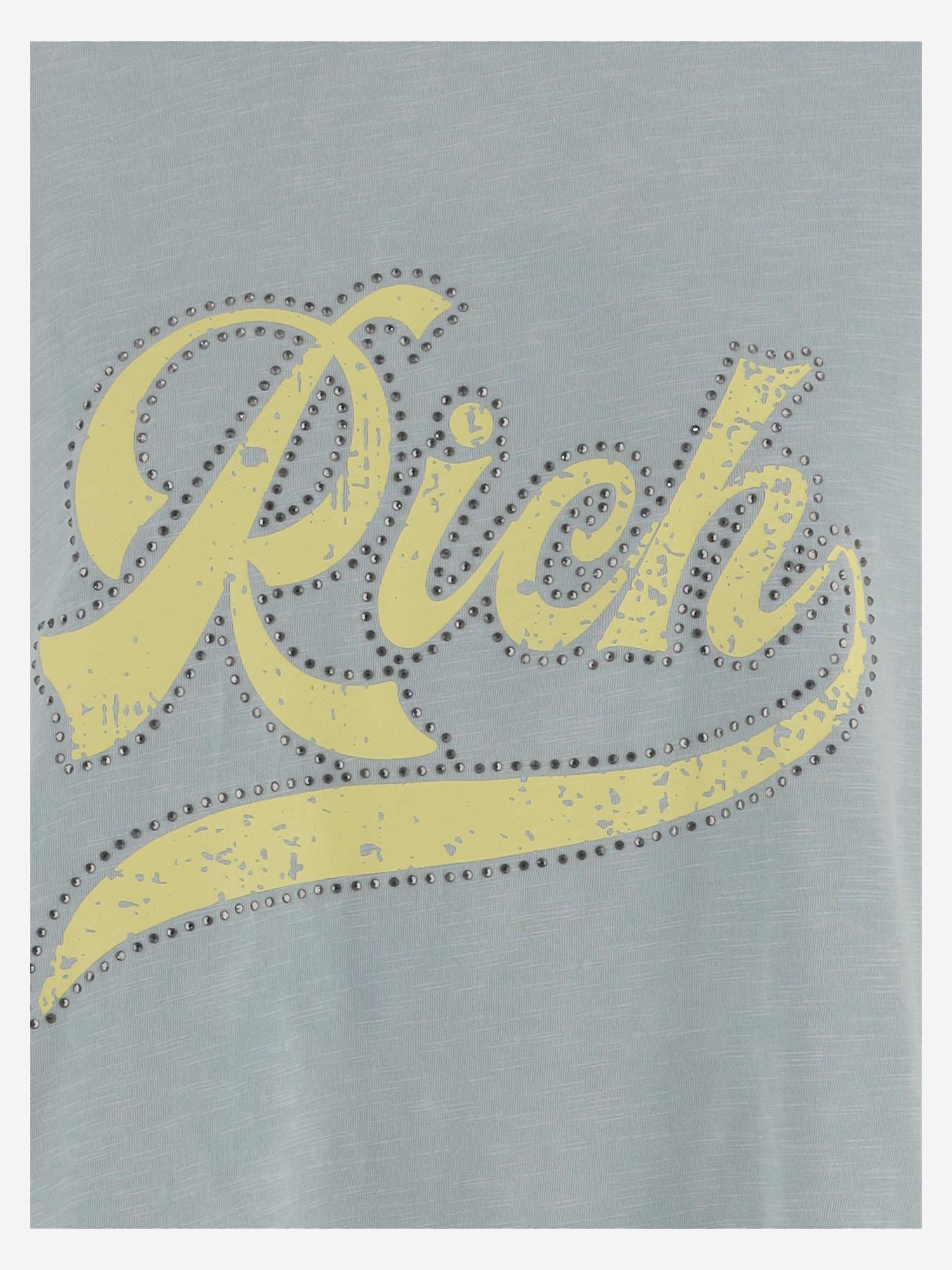 T-SHIRT IN COTONE CON STAMPA LOGO TAMARA BLUE ONE TEE 