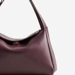 BORSA A SPALLA EUDORA IN TESSUTO VEGANO TMFW25EUDN120 PRUNE THE MOIRE 