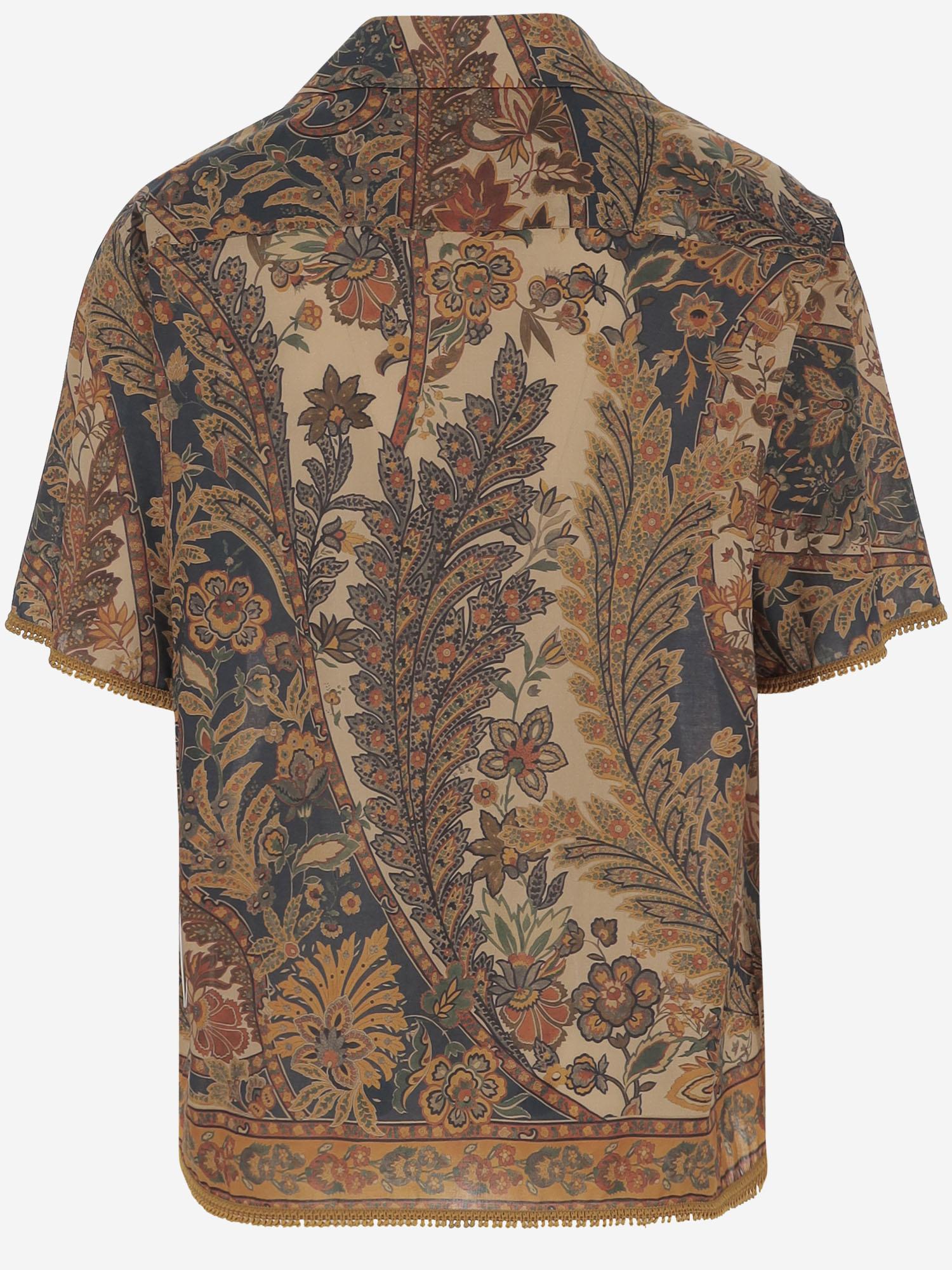CAMICIA IN COTONE CON MOTIVO FLOREALE 6V0AA111ATV 9RD VALENTINO 