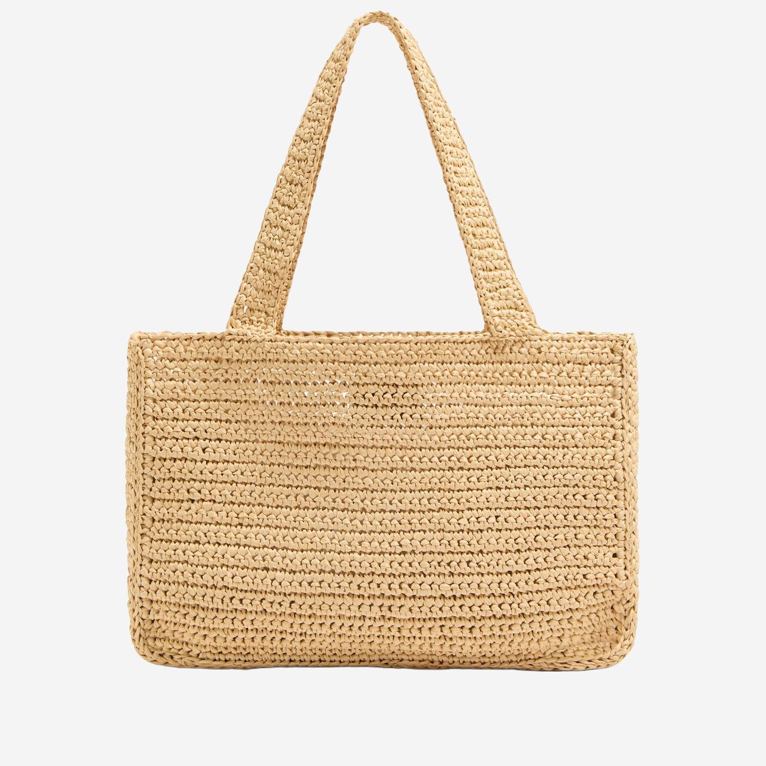 BORSA SHOPPING MEDIA VIVA SUPERSTAR IN RAFIA 8W2B0S11 QETCEM VALENTINO GARAVANI 